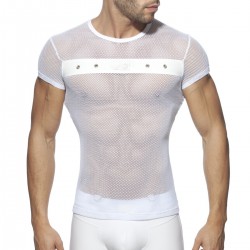 Mesh Mixed Shirt ADF123